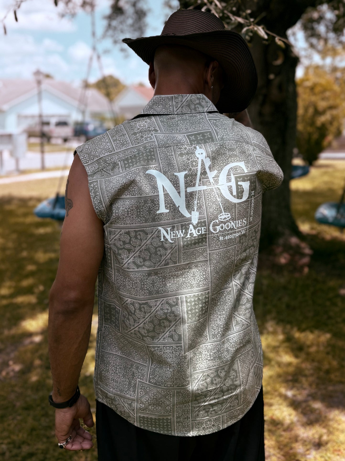 N.A.G / Wrangler Custom Cut Sleeves Button Up